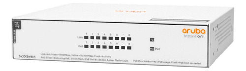 Switch Hpe Aruba Instant On 1430 8g Class4 Poe 64w - R8r46a