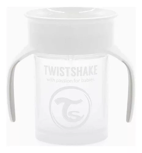 Twistshake Vaso 360° Blanco