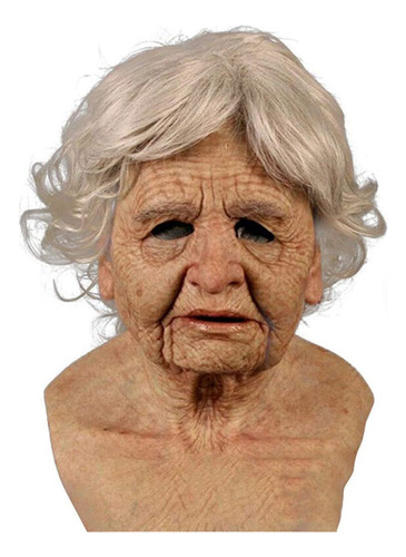 Máscara Humana Assustadora Realista De Halloween Para Mulher
