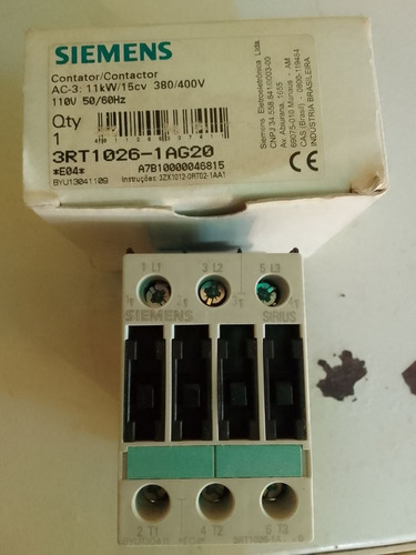 Contactor Siemens 110/220 25amp