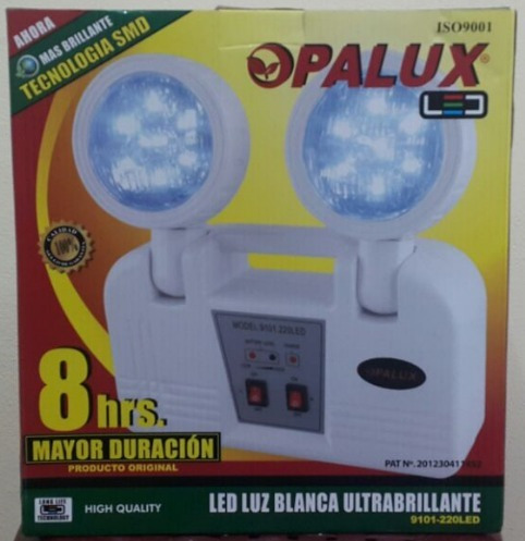 Luz De Emergencia Opalux 9101-220led / 8horas De Duración.