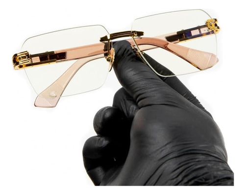 Gafas De Lentes Transparentes De Moda Hip Hop Y2k Sin Montur