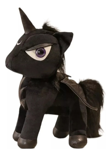 Peluche Unicornio Kawaii Dark Cute Black Alas Murciélago