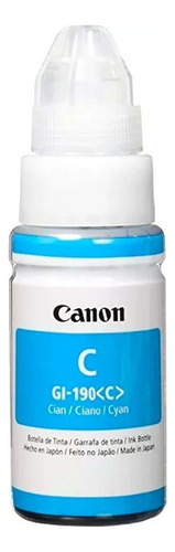 Botella Tinta Gi-190 C Para Pixma G1100 G2100 G3100 /v 70ml