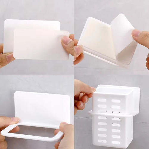 Set De 2 Cestos Para Cubiertos O Accesorios Blanco