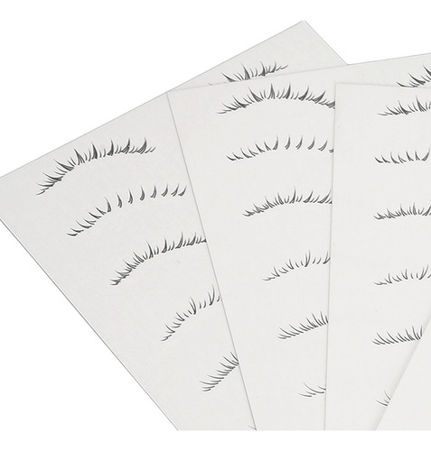 * 12 Hojas De Pegatinas For Pestañas Adhesivas En Las
