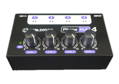 Amplificador De Fone Waldman Ph-4 Phone Hub 4 Com Fonte 100v/240v