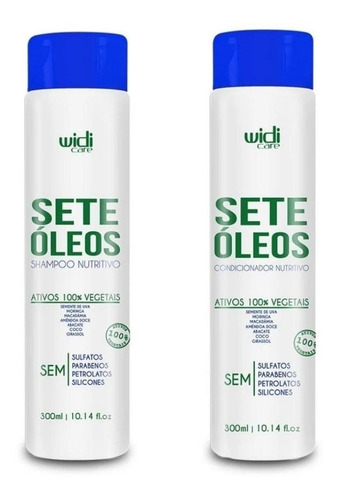 Kit Widi Care Sete Óleos Shampoo 300ml E Condicionador 300ml