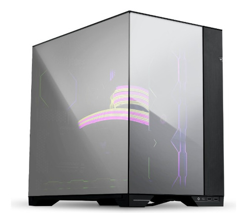 Gabinete Gamer O11 Vision Cromado Lian Li Cor Preto