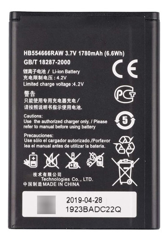Batería Router Portatil Wifi Hb554666raw Huawei E5373 E5375 