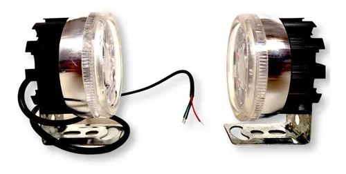 Par De Faros Auxiliares Base P/espejo Moto 6 Led Luz Blanca - $ 269