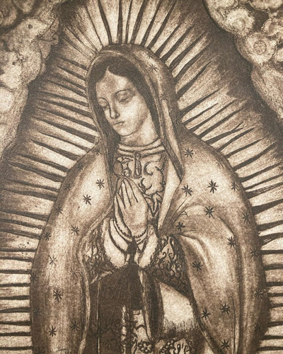 Grabado De La Virgen De Guadalupe (prueba De Estado)