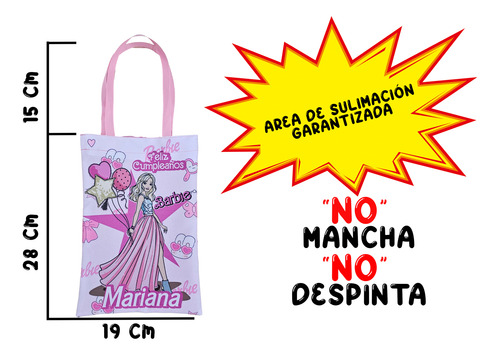 Bolsita Dulcero Barbie Fiesta Cumpleaños Bolo 80 Pzs