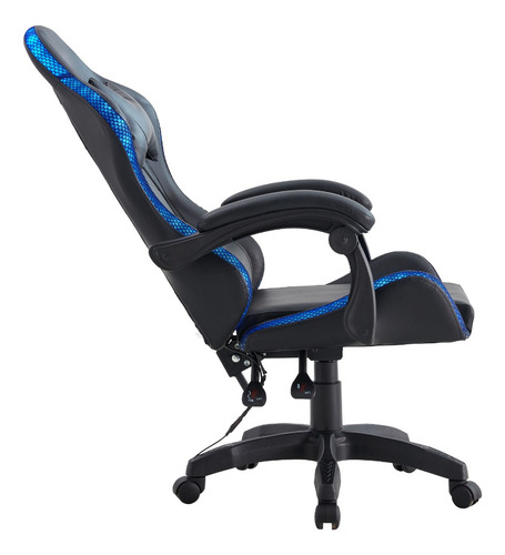 Silla Gamer Negro Pu Led
