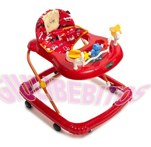 Andador Economico 3 Alturas Love Art. 726 Rojo