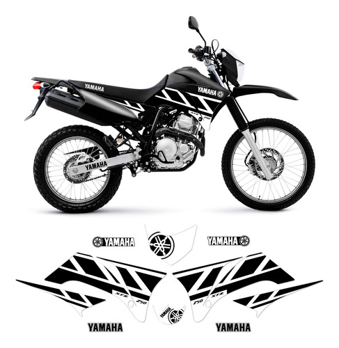 Kit Adesivo Jogo Faixa Yamaha Xtz 250 Lander Limited Cores