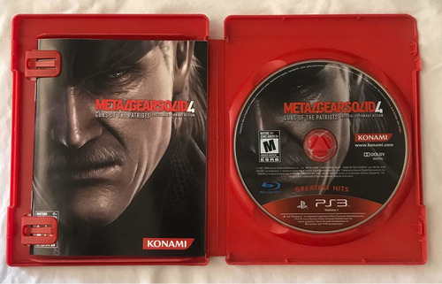 Juego Ps3 Metal Gs 4, Juego Físico