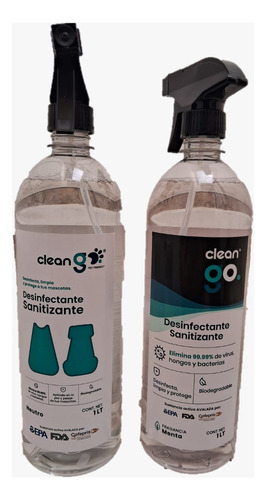 Desinfectante Sanitizante Clean Go 1 Litro