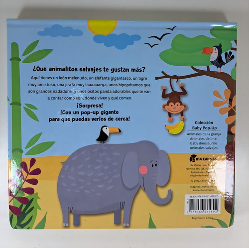 Animales Salvajes - M4 Editorial - Libro Pop Up