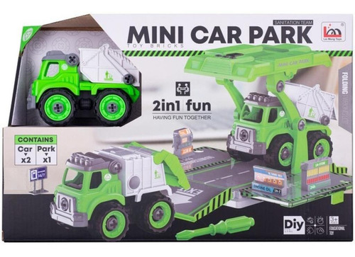 Vehiculos Mini Verde Diy Set 2  Ik0084 Pr
