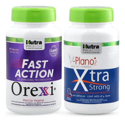 Orexxi Fast Action + V Plano Xtra Strong - Pack Peso Saludab