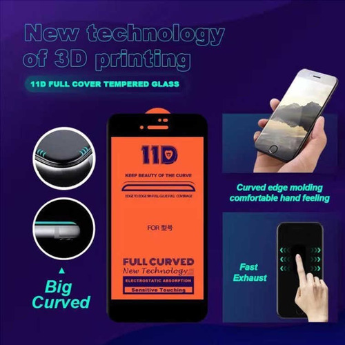 Imagen 6 de 7 de Film Glass Vidrio 5d 6d 11d Galaxy A10 M10 Full Cover #