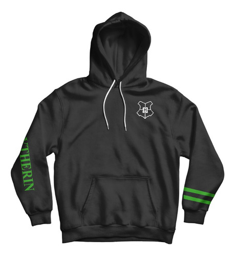 Buzo Canguro Con Capucha Slytherin Harry Potter Unisex