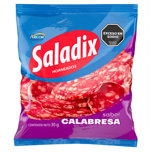 Galletitas Saladix Calabresa Longaniza Snack - Pack X6 Unid