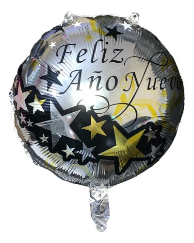 30 Globo Feliz Año Metalico Mayoreo Fiesta