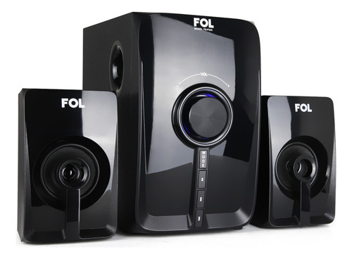 Minicomponente Fol Fs-p240: Sonido Potente Claro Bluetooth Negro 32 W