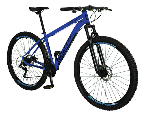 Bicicleta Montaña Rodado 29 Amortiguador Suspension Disco Color Azul Tamaño Del Cuadro Xl