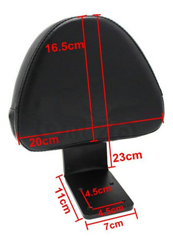 Aplicable A Asientos Traseros Negros Sissy Bar Para
