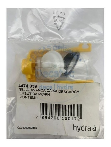 Alavanca 4474039 Caixa Descarga Hydra Embutida Mec/pneum