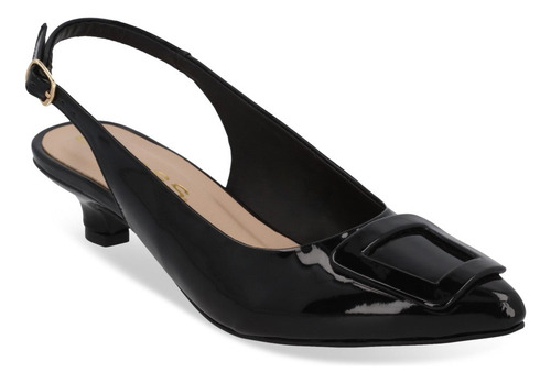 Zapatos Mules Formal Pv36081 Piel Sintetico Correa