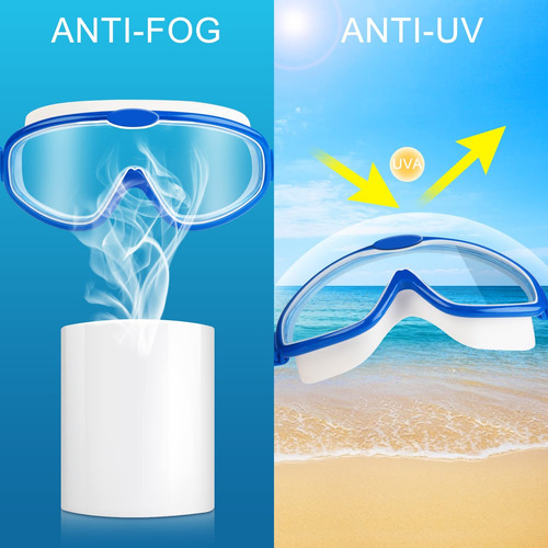 2 Pcs Gafas De Natación Para Niños, Lentes De Natación Con