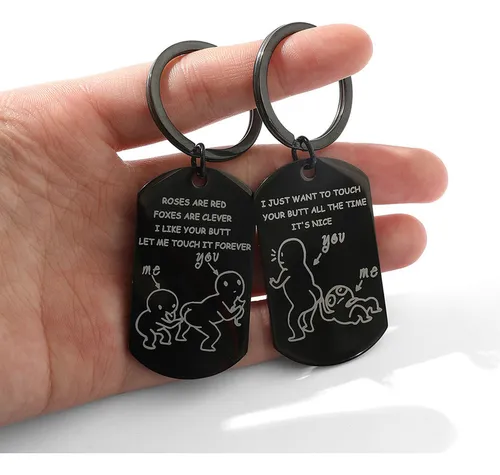 Llavero Con Texto En Inglés «i Like Your Butt Let Me For Tou