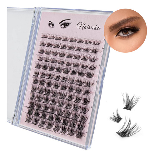 Cilios Volume Brasileiro Conjunto De 96 Cílios Mink Mix, Pacote De Cílios Bonitos E Reutilizáveis, Cílios Naturais Com Um Único Cacho, Presente Festivo Para A Casa, Carnaval De Natal