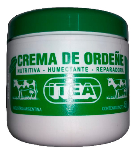  Crema De Ordeñe Nutritiva Reparadora Con Aloe Vera 150g Itea Fragancia Neutro