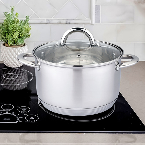 Olla De Acero Inoxidable 24 Cm 6.1 Lts