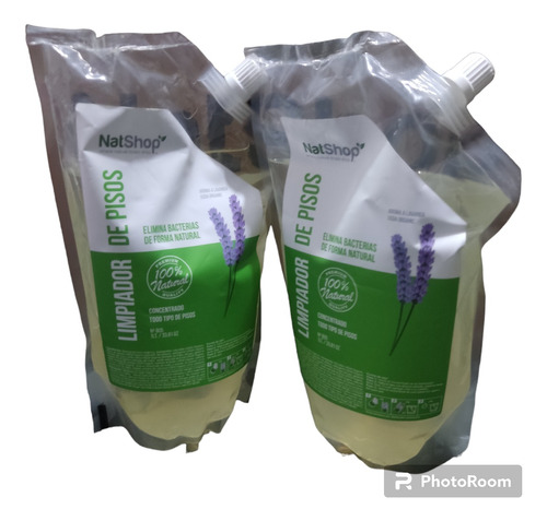 2 Limpiadores  Pisos Concentrado: Lavanda Orgánico 100% Nat.