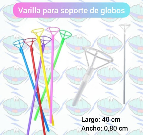 Palitos Pitillos Plásticos Para Globos Burbuja Precio Por 6