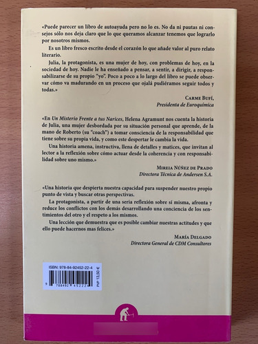 Libro Un Misterio Frente A Tus Narices