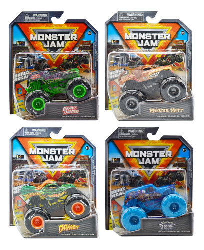 Monster Jam Pack 4 Vehiculos Serie 27 Spin Master