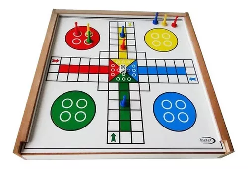 Jogo de tabuleiro double sided jogo ludo multiplayer orbital board party  jogo de madeira jogo de madeira