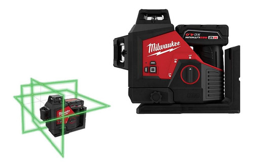 Nivel Laser Verde 3 Lineas M12 4amp 3632-21 Milwaukee