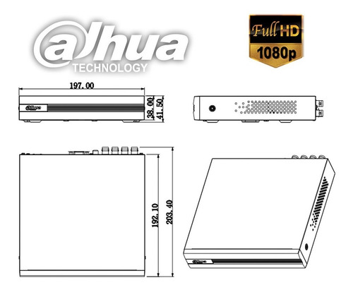 Video grabadora de vigilancia Dahua Technology XVR1B04-I de 4 canales