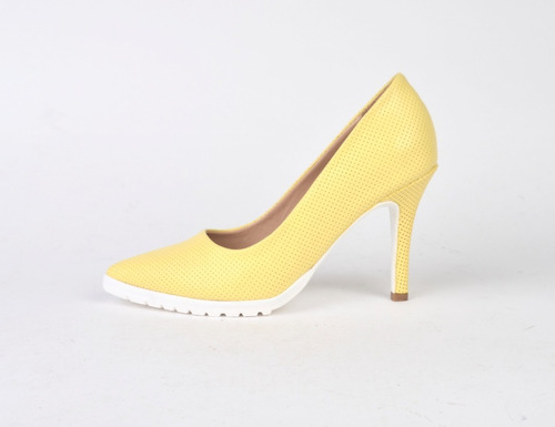 Imagen 8 de 9 de Zapatos Stiletto De Mujer Cuero Taco Alto Cara - Ferraro -