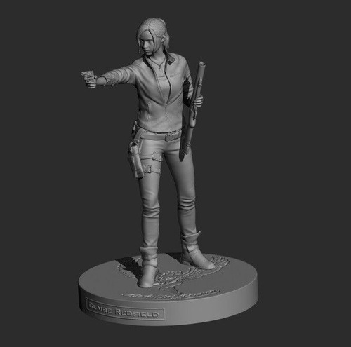 Claire Redfield Re2 Archivo Stl Para Impresion 3d