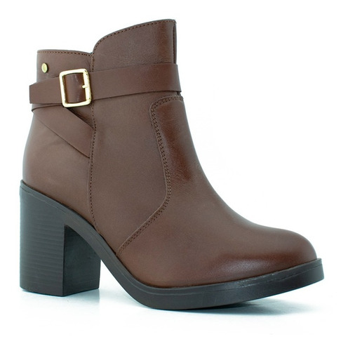 Botin Casual De Piel Para Dama Giusto Cómodo Mod 60238