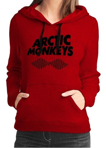 Buzo Hoddie Capota Cerrado Dama Arctic Monkeys